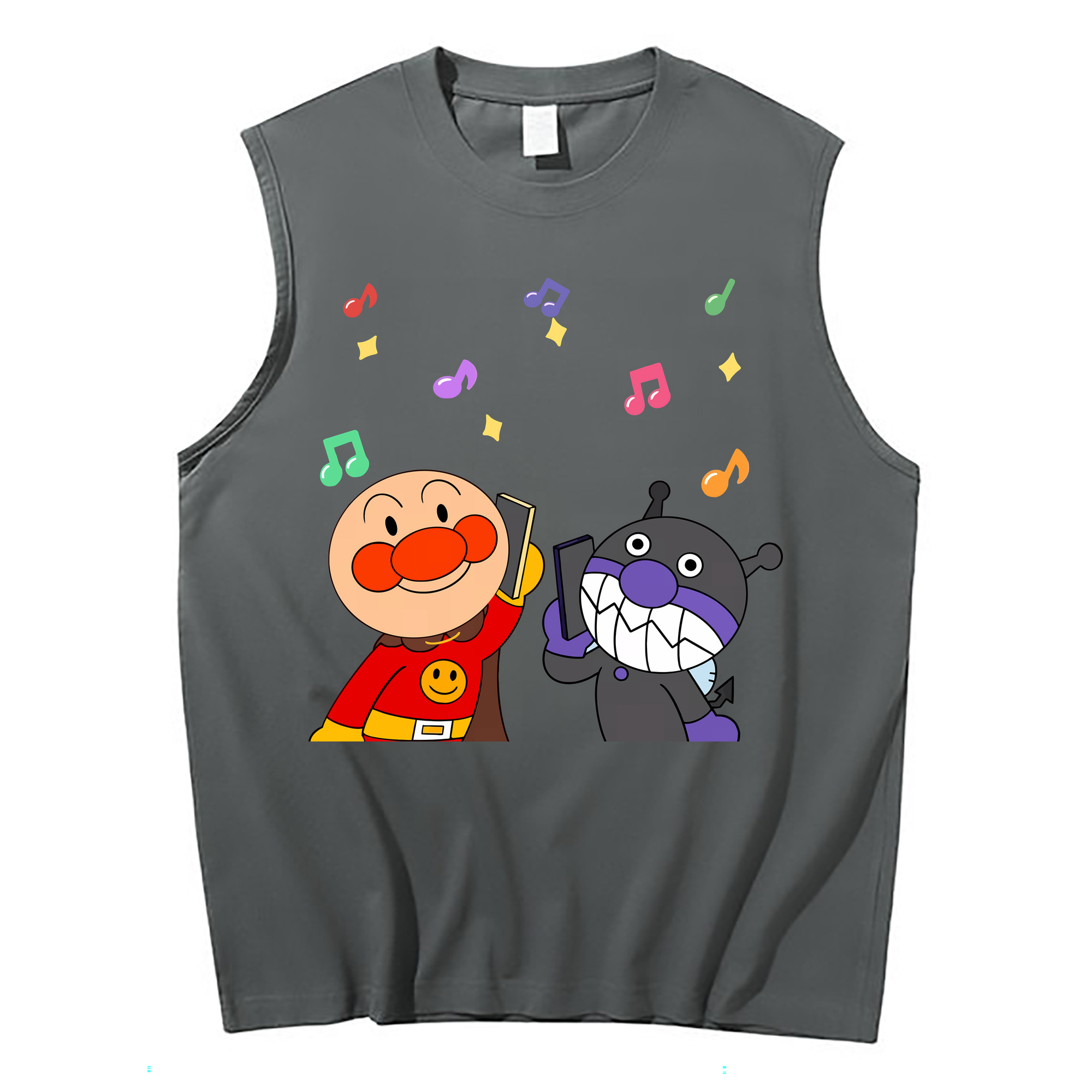 （画像用） アンパンマン Anpanman コットン100％タンクトップ（フロントプリント）